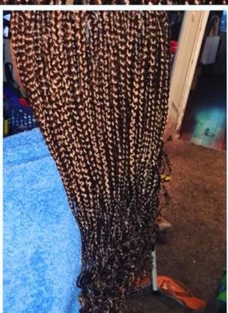 Long two-strand twists, back view